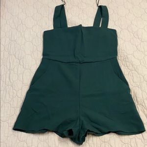 Zara Sleeveless romper green size M